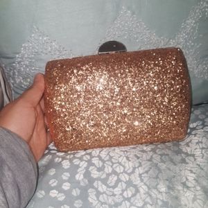 Gold hand purse